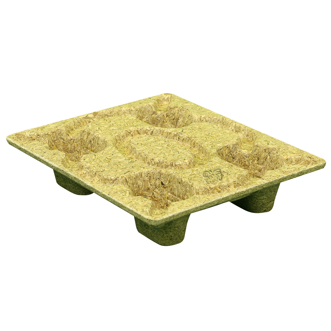 20 x 24 Nestable Molded Wood Pallet - Export Ready