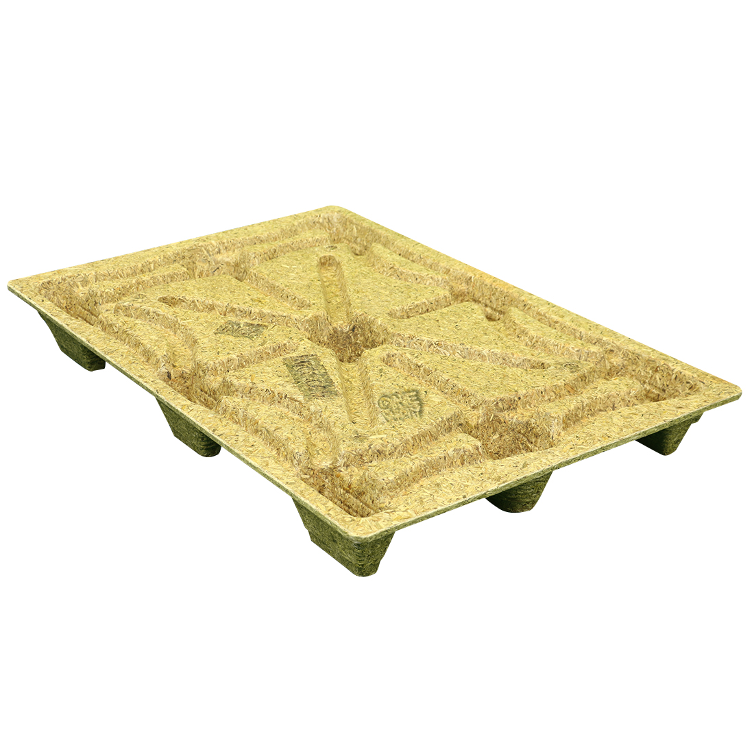 32 x 48 Nestable Molded Wood Euro Pallet - Export Ready