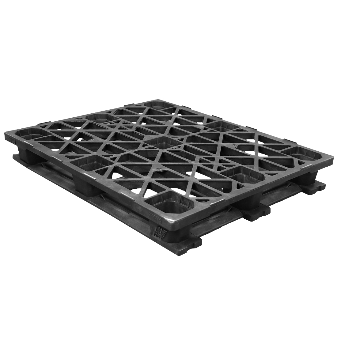40 x 48 CABKA Rackable Plastic Cross Pallet / Safety Lip - Assembled