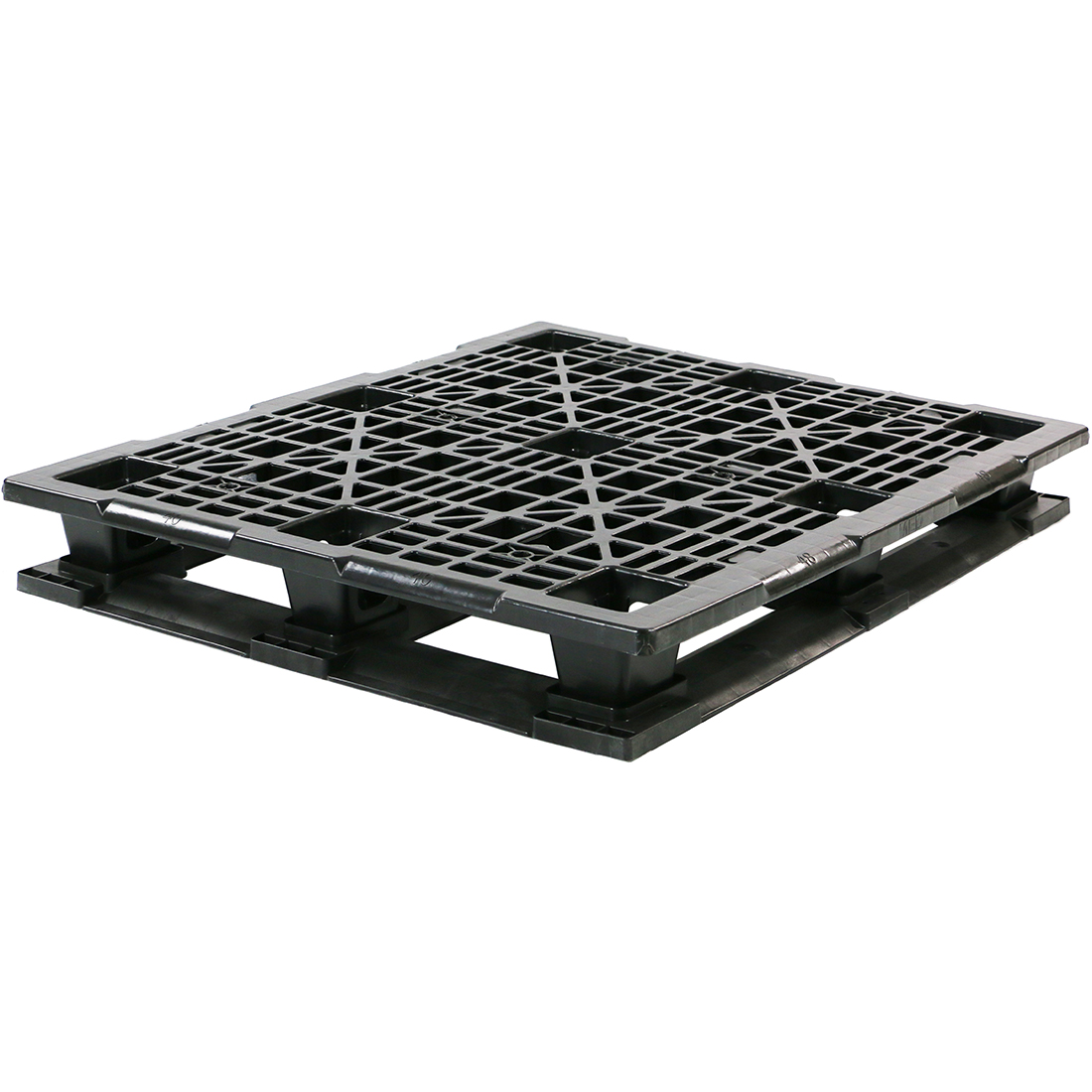 40 x 48 Stackable Light Duty 6 Runner Plastic Pallet - Assembled