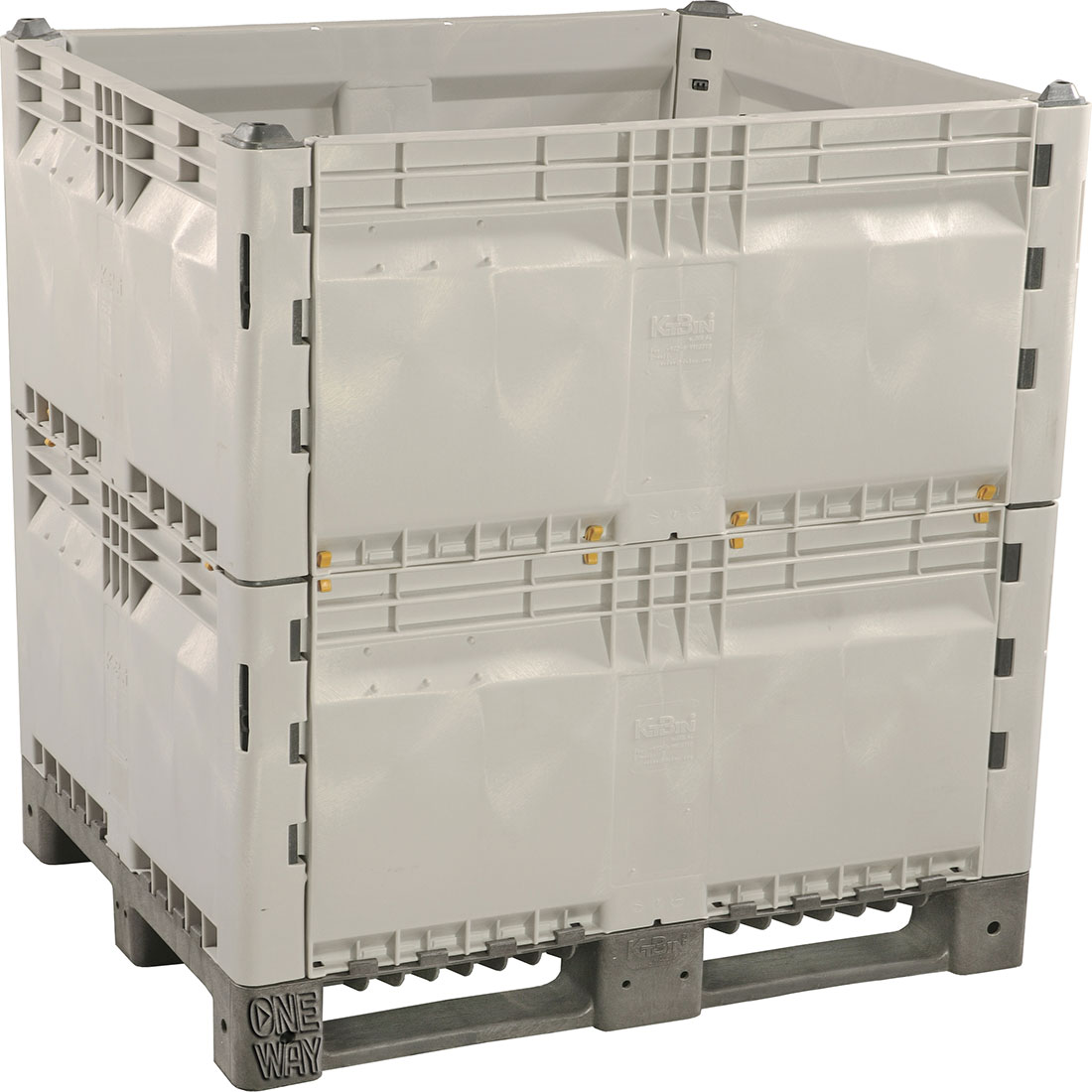 40 x 48 x 50 Collapsible Plastic Container Bin - Double High