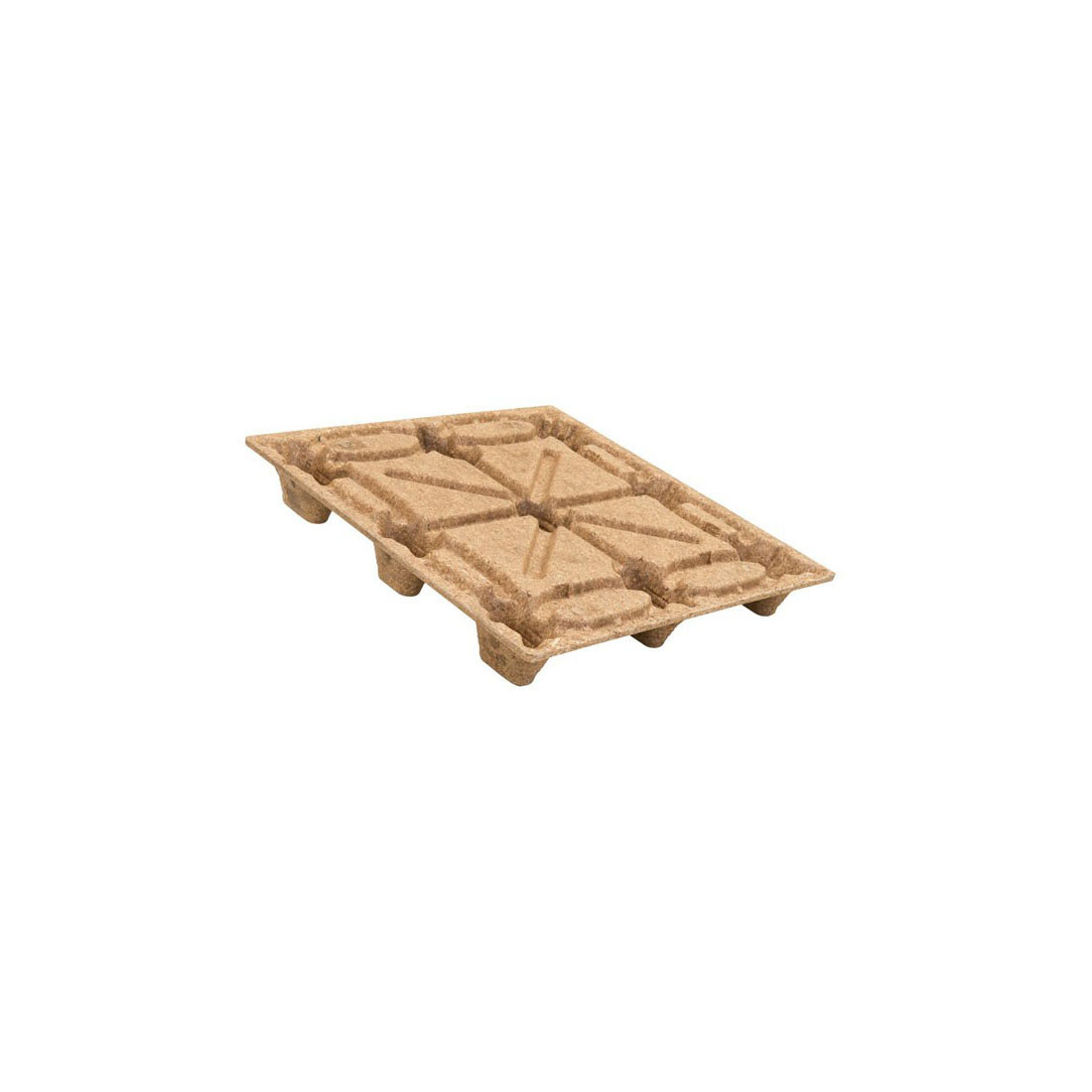42 x 42 Nestable Molded Wood Pallet - Export Ready - Heavy Duty