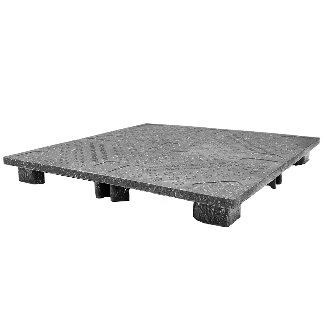 48 x 48 Zeus Solid Deck Stackable Plastic Display Pallet