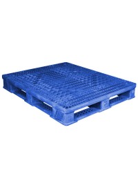 40 x 48 Rackable FM Fire-Retardant Plastic Pallet - Blue - Polymer Solutions Progenic 6 Blue Fire Retardant OWS PP-O-40-R4FM- Blue - Repose Top