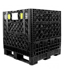 30 x 32 x 25 Collapsible Container Bin - Triple Diamond Plastics TDP-3230-25 OWS CP-S-32-C-25 Repose Top