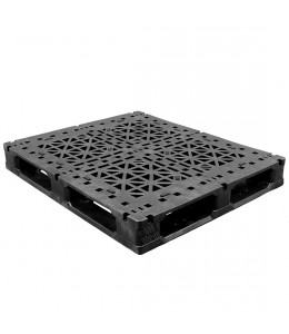 40 x 48 Heavy Duty Rackable Plastic Pallet w/ 5 Fiberglass Reinforcing Rods + Freezer Additive + Fire Retardant GS.48.40.005-FR-FA PP-O-40-R2.005-FR-FA Repose Top