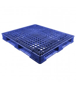 40 x 48 Stackable FDA Approved Plastic Pallet - Blue - Polymer Solutions ProGenic-LD OWS PP-O-40-S4FDA-Blue Repose Top