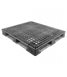 40 x 48 Stackable FDA Approved Plastic Pallet - Grey - Polymer Solutions ProGenic-LD OWS PP-O-40-S4FDA-Grey Repose Top