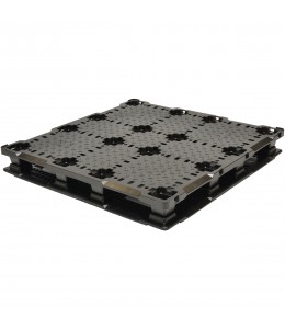 45 x 45 Stackable Treadlok Plastic Pallet PP-S-4545-SA Assembled Greystone SA.4545.8R.ASM Repose Top