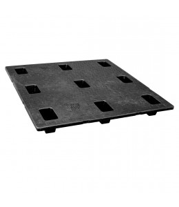 48 x 48 Nestable Solid Deck Plastic Pallet High Grade - CTC 4848-CTC-B OWS PP-S-48-N2-B Repose Top