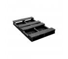 20 x 48 Stackable Solid-Deck Plastic Pallet - Black - OWS PP-S-2048-RC PPC PPC2048-3 - Repose Bottom