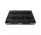 32 x 48 Rackable Stackable Plastic Euro Pallet With Lip- 3 Runner Plasgad PG1080 1200 x 800 OD (With Lip) OWS PP-O-3248-R-L - Repose Sideways