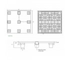 32 x 30 Solid Deck Nestable Plastic Pallet - Plastic Pallet Creations ppc3230n OWS PP-S-3230-NL Technical Drawing