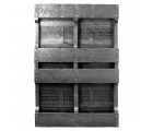 32 x 37 Stackable Solid-Deck Plastic Pallet - Black - ppc-3237-4 OWS PP-S-3237-RC Standing Bottom HeadOn