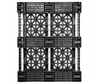 32 x 40 Rackable Plastic Beverage Pallet - Greystone GS.40.32.3RO OWS PP-O-3240-R Standing Bottom HeadOn