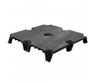 36 x 36 Nestable Solid Deck Cut Plastic Pallet CTC 3636-CTC-C OWS PP-S-3636-NG Repose Top