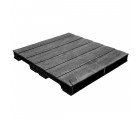 36 x 40 Stackable Solid-Deck Plastic Pallet - Black - Plastic Pallet Creations ppc3640-3 OWS PP-S-3640-RC Repose Top