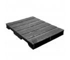 36 x 48 Stackable Solid-Deck Plastic Pallet - Black - Plastic Pallet Creations ppc3648-3 OWS PP-S-3648-RC Repose Top