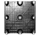 40 x 40 Nestable Plastic Pallet Solid Top - CTC 4040-CTC-C OWS PP-S-4040-NG Standing Bottom HeadOn