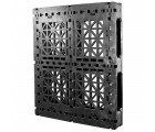 40 x 48 Heavy Duty Rackable Plastic Pallet - Greystone GS.48.40-RFA OWS PP-O-40-R2 Standing 3-4