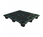 40 x 48 Neptune Nestable Mid-Duty Plastic Pallet with Safety Lip Plasgad PG4840 w/Lip OWS PP-O-40-NM8-L Repose Top