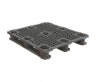 40 x 48 Neptune Rackable Mid-Duty Plastic Pallet - 3 Runner - Plasgad PG4840 + 3 Runners - OWS PP-O-40-RM8.3R Repose Top 2