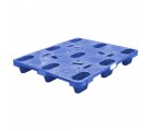40 x 48 Nestable Heavy Duty Plastic Pallet - Blue OWS PP-S-4048-N-PS-Blue NDP Polymer Solutions Nestable Distribution Pallet - Blue Repose - Top