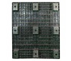 40 x 48 Nestable Solid Deck Plastic Pallet - Rotational Molding of UT The Grizzly OWS PP-S-40-NM1 Standing Bottom