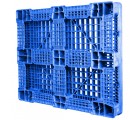 40 x 48 Rackable FDA Plastic Pallet - Polymer Solutions ProGenic 6_ Blue OWS PP-O-40-R4FDA Standing 3-4 Bottom