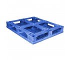 40 x 48 Rackable FM Fire-Retardant Plastic Pallet - Blue - Polymer Solutions Progenic 6 Blue Fire Retardant OWS PP-O-40-R4FM- Blue - Repose Bottom