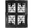 40 x 48 Rackable Med-Heavy Duty Plastic Pallet OWS PP-O-40-RH7 - Headon Bottom