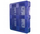 40 x 48 Rackable Plastic FDA Pallet - Polymer Solutions DLR OWS PP-O-40-R7FDA Standing 3-4
