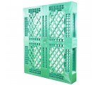 40 x 48 Rackable Stackable FDA Pallet - Green - Polymer Solutions Progenic 6 OWS PP-O-40-R5FDA-Green Standing 3-4