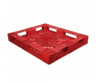 40 x 48 Rackable Stackable FDA Pallet - Red- Polymer Solutions Progenic 6 OWS PP-O-40-R5FDA-Red Repose Bottom