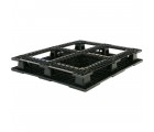40 x 48 Rackable Stackable Mid-Duty 6 Runner Plastic Pallet - Assembled - PP-O-40-RX7A - Repose Bottom