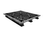 40 x 48 Stackable Light Duty Plastic Pallet 3 Runner Unassembled OWS PP-O-40-SL7 Repose Top