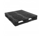 CABKA 40 x 48 Stackable Rackable Plastic Pallet - Black - CABKA Eco US5 (OD6R) OWS PP-O-40-ECO1 repose