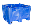 40 x 48 x 31 Solid Wall 3 Runner Blue Container Bin Decade Full MACXAce Solid Blue 3 Runner Bin OWS CP-S-40-FA-Blue