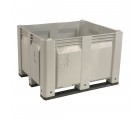 40 x 48 x 31 Solid Wall Container Bin Decade Full MACX Solid Gray LS Bin OWS CP-S-40-F-Grey