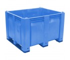 40 x 48 x 31 Solid Wall Container w/ Short Side Runners - Blue - OWS CP-S-40-F-SS-Blue Decade M40SBL3 - Standing