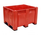 40 x 48 x 31 Solid Wall Container w/ Short Side Runners - Red - Red - OWS CP-S-40-F-SS-Red 40-x-48-x-31-solid-wall-container-bin-short-side-runners-red 40x48 - Standing