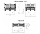 40 x 48 x 34 Collapsible Solid Wall Container Bin - Decade  OWS CP-S-40-DFC Technical Drawing