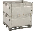 40 x 48 x 50 Collapsible Plastic Container Bin - Double High - OWS CP-S-40-C2 Decade 14K100AGGZF Repose Top