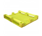 40 x 48 Yellow Rackable Plastic FDA Pallet - Decade PNH2001BL OWS PP-S-40-S5FDA-Yellow Repose Bottom