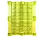 40 x 48 Yellow Rackable Plastic FDA Pallet - Decade PNH2001BL OWS PP-S-40-S5FDA-Yellow Standing Bottom