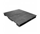 42 x 50 Stackable Solid-Deck Plastic Pallet - Black - PPC-4250-3B4SF OWS PP-S-4250-RC Repose Top