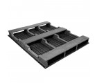 42 x 50 Rackable Plastic Pallet - PPC ppc4250-3 OWS PP-S-4250-RC Repose Bottom