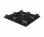 45 x 45 Nestable Solid Deck Plastic Pallet - CTC 4545-CTC-C OWS PP-S-4545-NG Repose Bottom