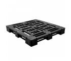45 x 48 Heavy Duty Rackable Stackable 6 Runner Plastic Pallet- Greystone R4845 OWS PP-O-45-SD Repose Top