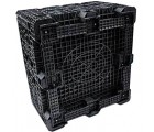 45 x 48 x 50 Collapsible Plastic Container Bin - OWS CP-S-45-C-50 Triple Diamond TDP-4845-5 - Bottom